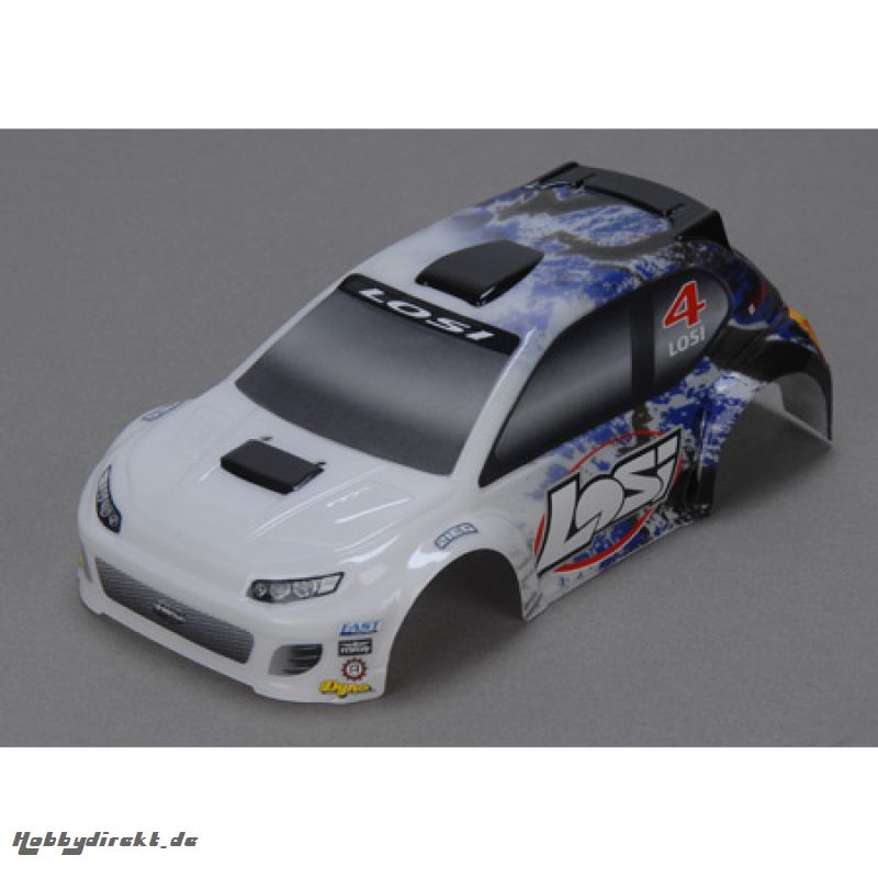 1/24 4WD Rally Painted Body, Blue Horizon LOSB1789