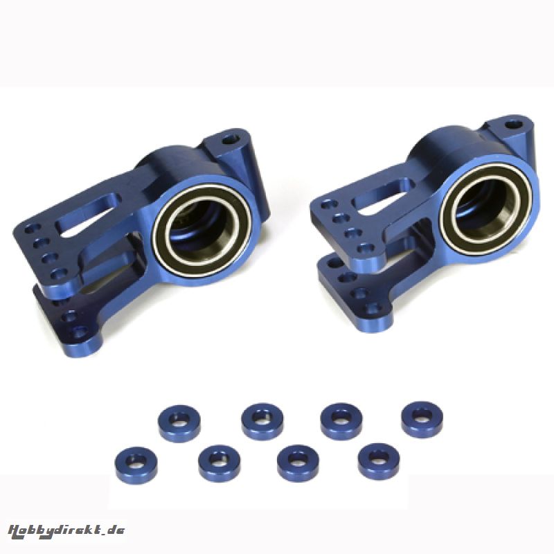 Alum Rear Hub Set (2), Blue: 5T Horizon LOSB2094