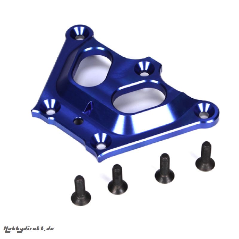 Alum Front Top Chassis Brace, Blue: 5T Horizon LOSB2559