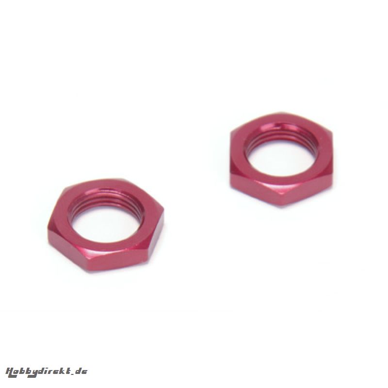 17mm Wheel Hex Nuts, Red (2): 8T 2.0 RTR Horizon LOSB3524