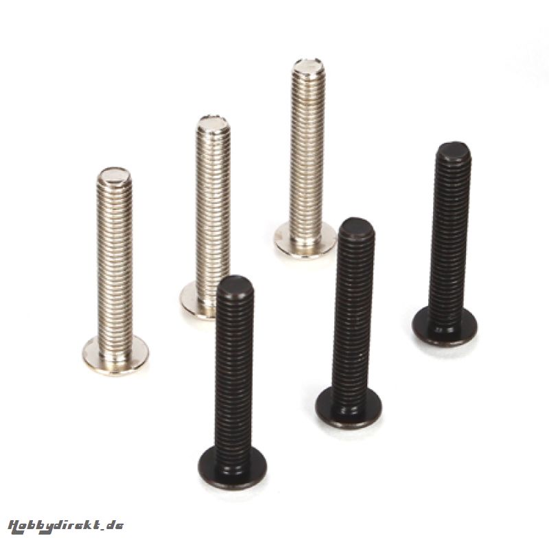 Lower Shock Mounting Screw Set, 5mm (6): 5TT Horizon LOSB6579