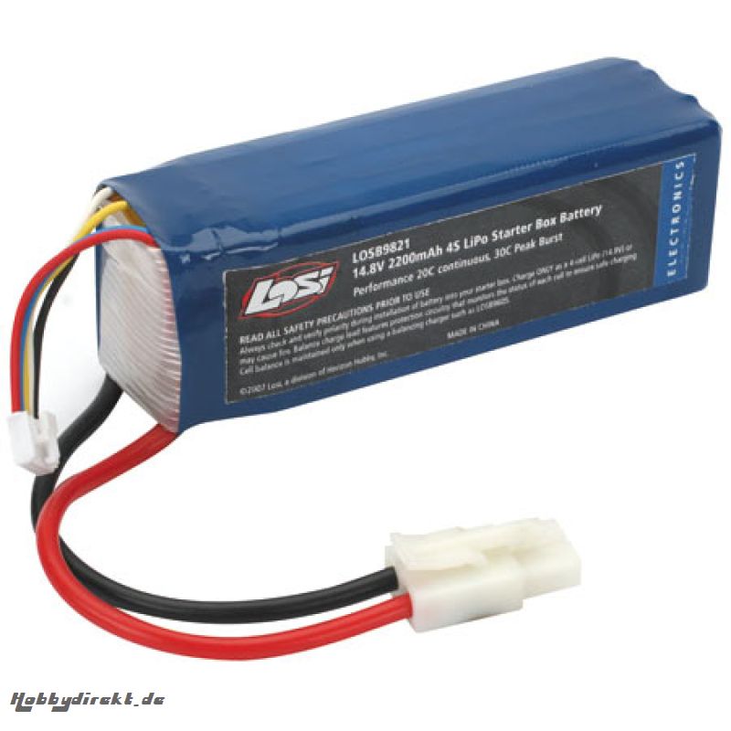 14.8V 2200mAh 4S LiPo 20C Sta Horizon LOSB9821