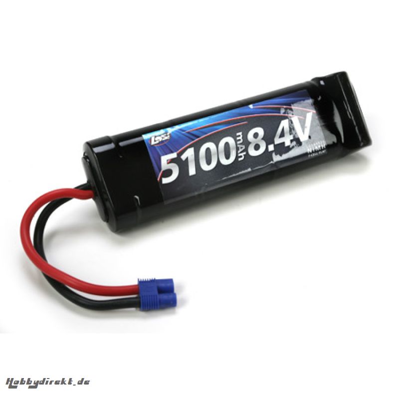 8.4V 5100mAh NiMH 7 Cell Flat Horizon LOSB9921