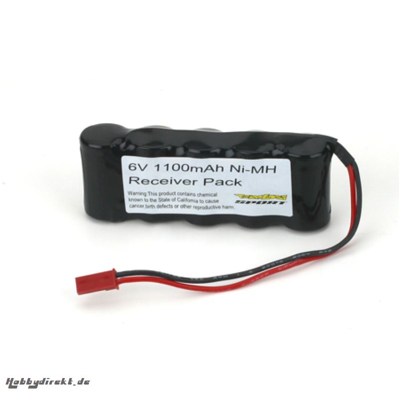 6V 1100mAh NiMH Receiver Pack Horizon LOSB9950