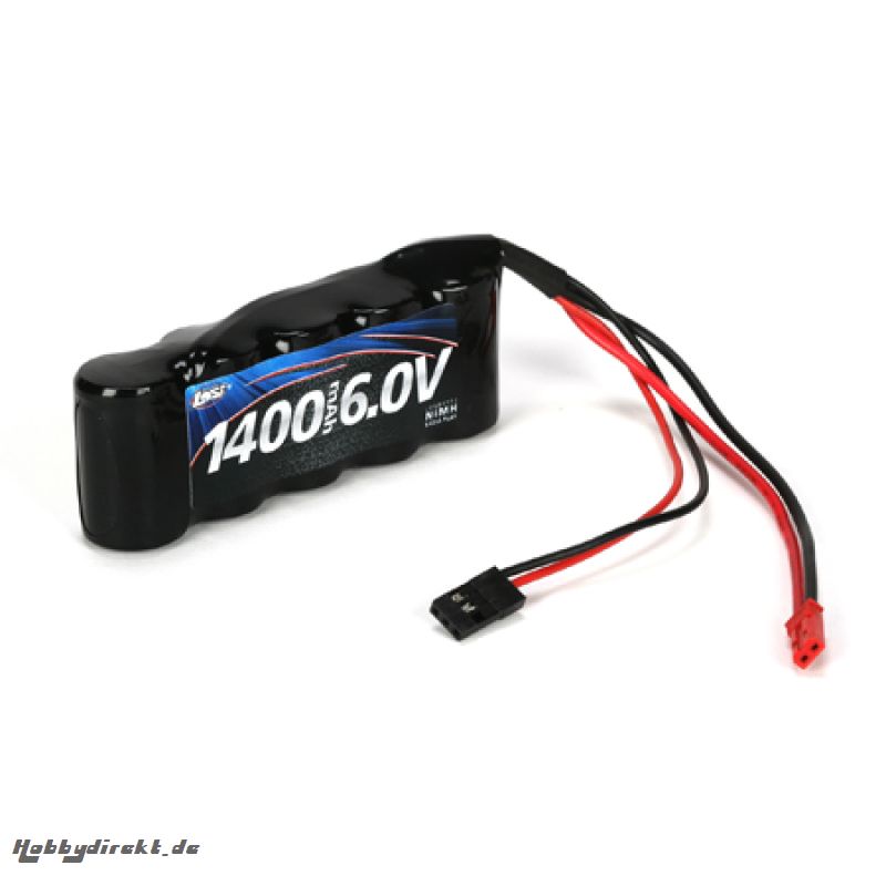 6V 1400mAh NiMH Receiver Flat Pack: JST/FUT Horizon LOSB9953