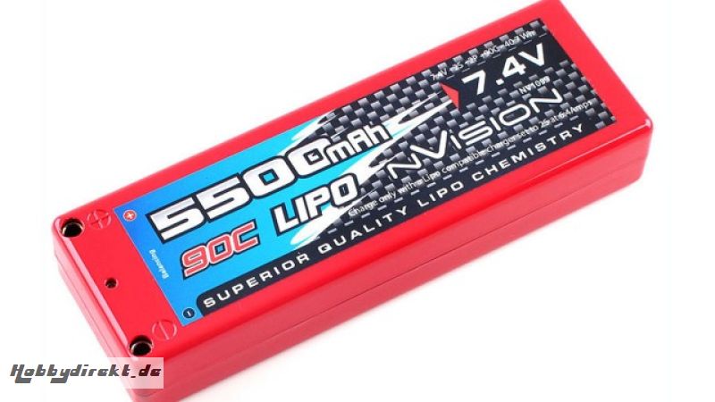 nVision Factory Pro Lipo 5500 90C 7,4V 2S Tubes Horizon NVO1099