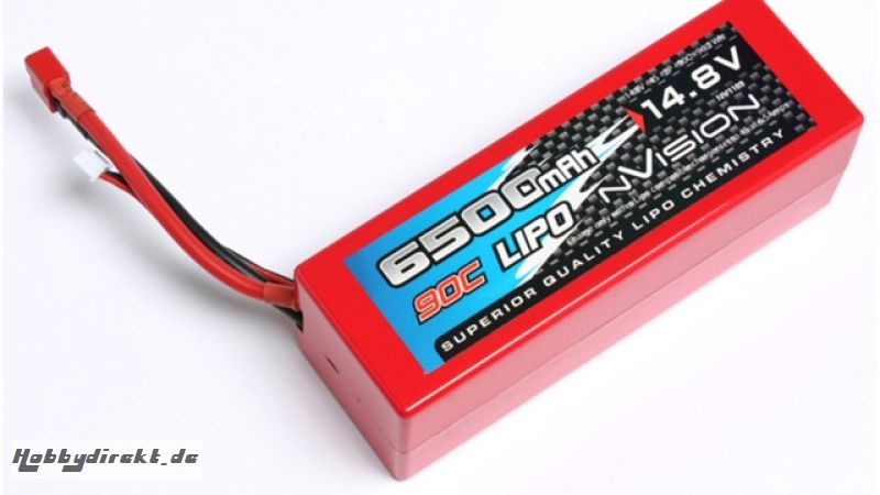 nVision Factory Pro Lipo 6500 90C 14.8V 4S Deans Horizon NVO1103