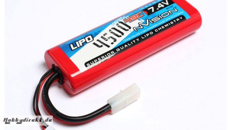 nVision Sport Lipo 4500 45C 7,4V 2S Tamiya Horizon NVO1107