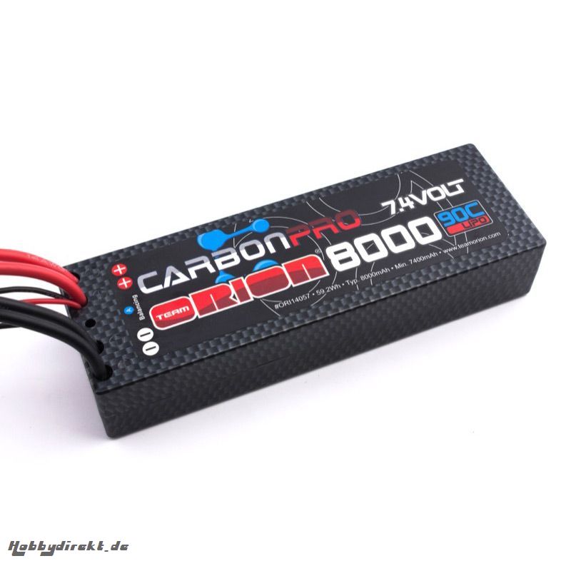 Team Orion Carbon Pro 8000mAh 90C 7.4V (Deans Stecker) Horizon ORI14057