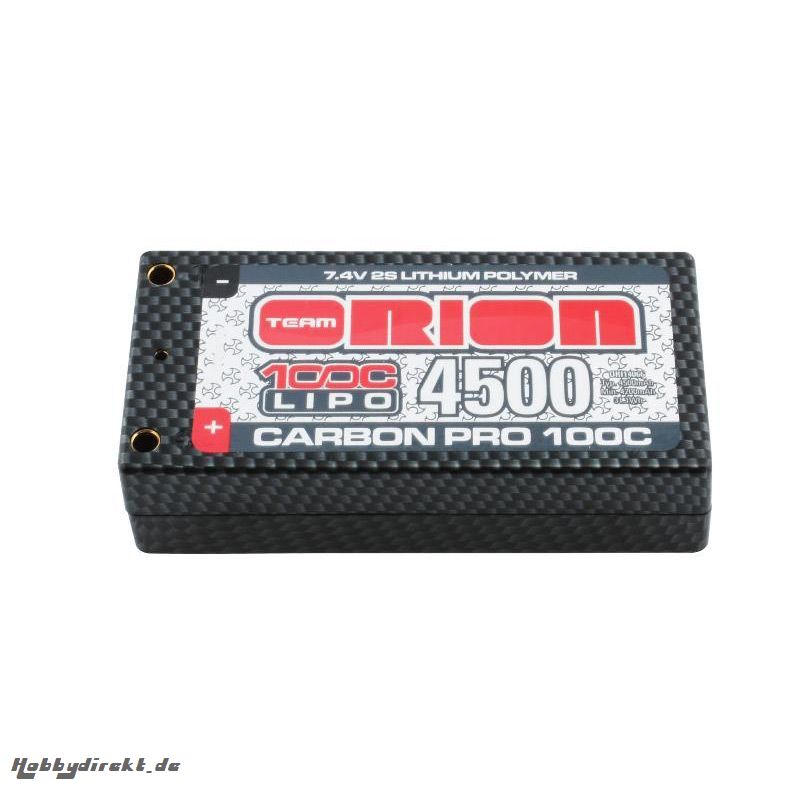 Team Orion Carbon Pro 4500 100C 7.4V Shorty Pack Horizon ORI14066