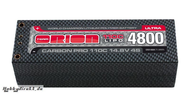 Carbon Pro Ultra LiPo 4800 110C 14,8V XS 36mm Pack 5mm Tubes Horizon ORI14084