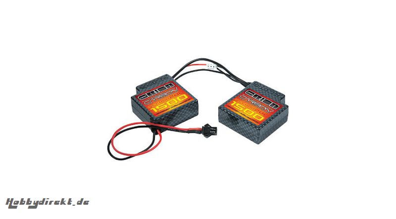 Carbon LiPo 1500 Mini Inferno 7.4V 20C Micro Plug (20 AWG) Horizon ORI14150