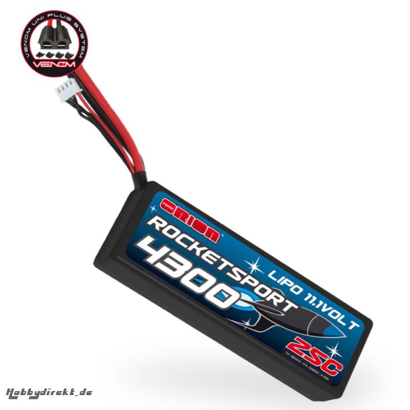 Akku Rocket Sport 4300 LiPo 11,1V Horizon ORI14191