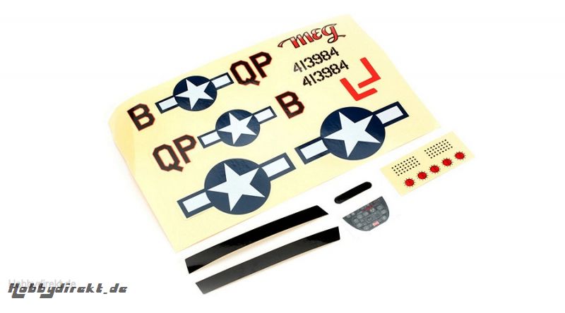 Decal Sheet: Ultra-Micro P-51D Mustang with AS3X Horizon PKZU2402