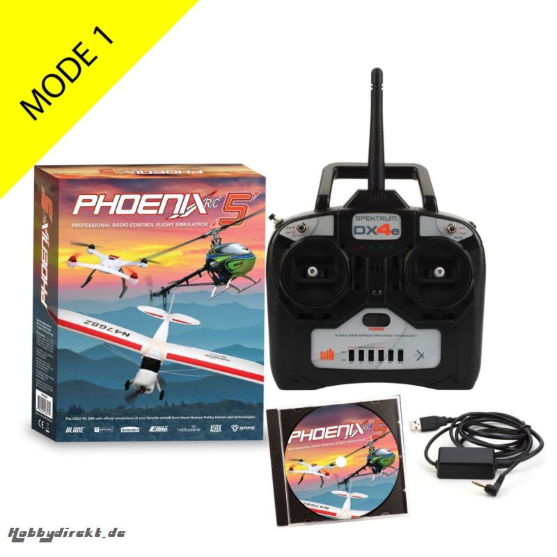 Phoenix R/C Pro Simulator V5.0 w/DX4e Mode 1 Horizon RTM50R4401