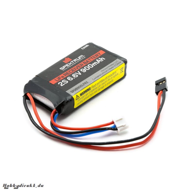 Spektrum 900mAh 2S 6,6V Li-Fe Empfängerakku Spektrum SPMB900LFRX