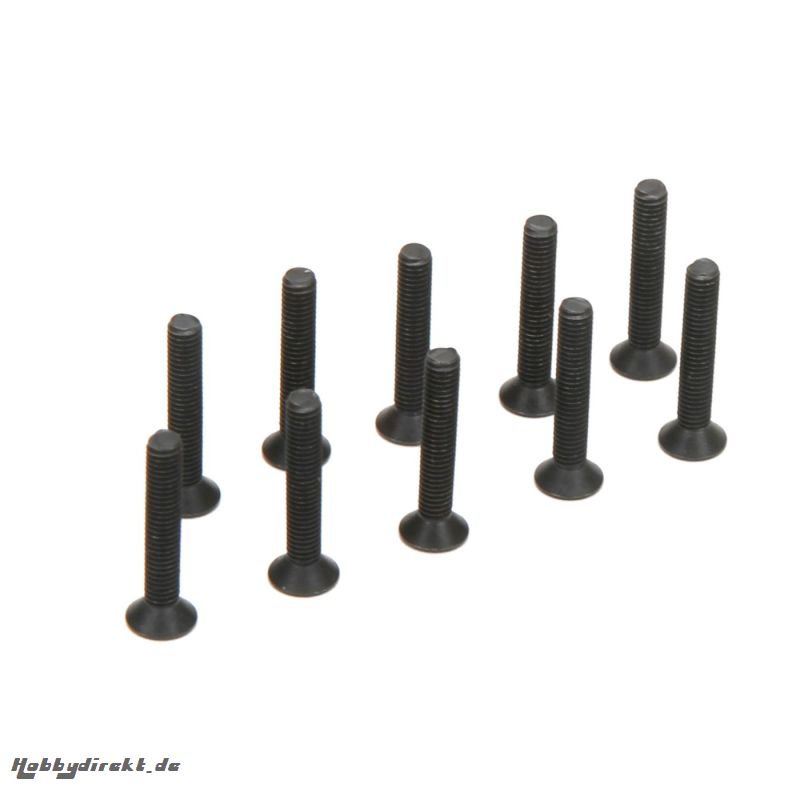 Flat Head Screws, M3 x 18mm (10) Horizon TLR235005