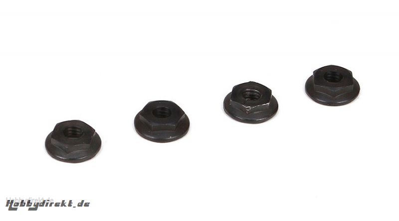 4mm Low Profile Serrated Nuts (4) Horizon TLR236001