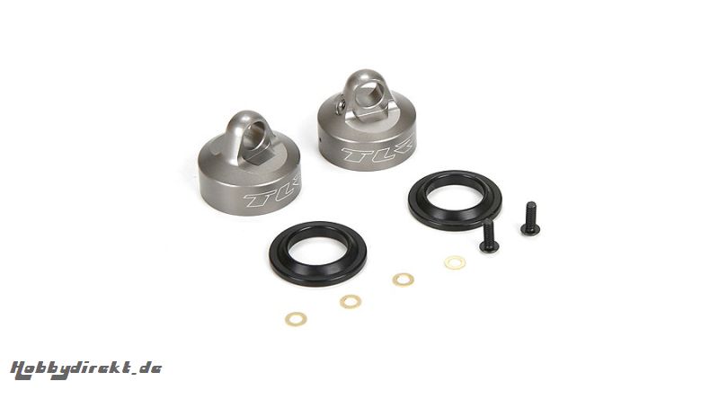 16mm Bleeder Shock Caps, Aluminum (2): 8IGHT 4.0 Horizon TLR243034