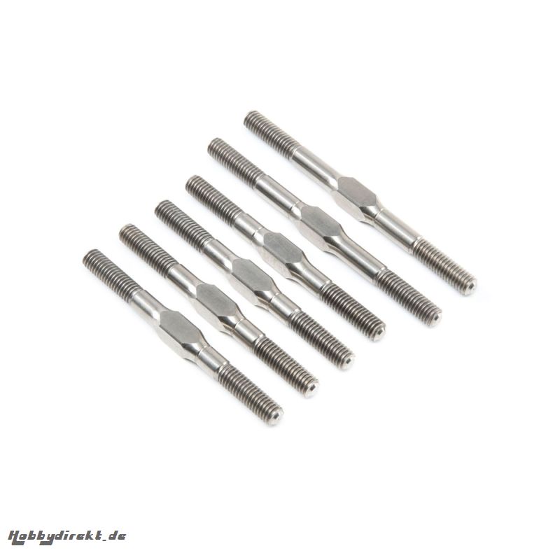 Turnbuckle Set, Titanium (6): 5B, MINI WRC Horizon TLR256001