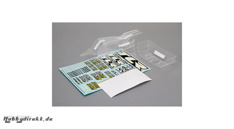 Cab FWD Body & Wing Set, Clear w/Stickers 22 2.0 Horizon TLR330000