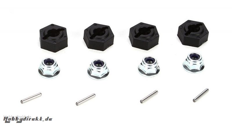 12mm Molded Hex Pins & Lock Nuts (4) Horizon VTR232022