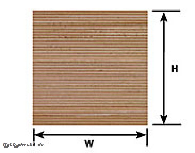 Bretterwand 1mm PS-33 (2Stk) Krick 110033