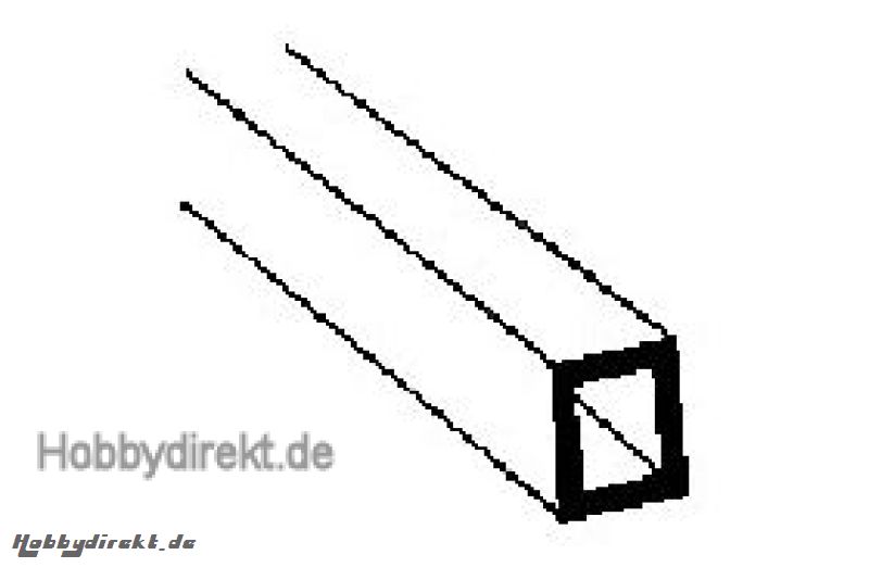 RT-12 Rechteck-Rohr 9,5x6,4x375mm (5) Krick 190223