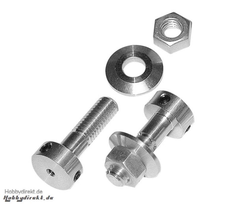 Alu-Mitnehmer 3,2mm/M8 m. Mutter Krick 70273