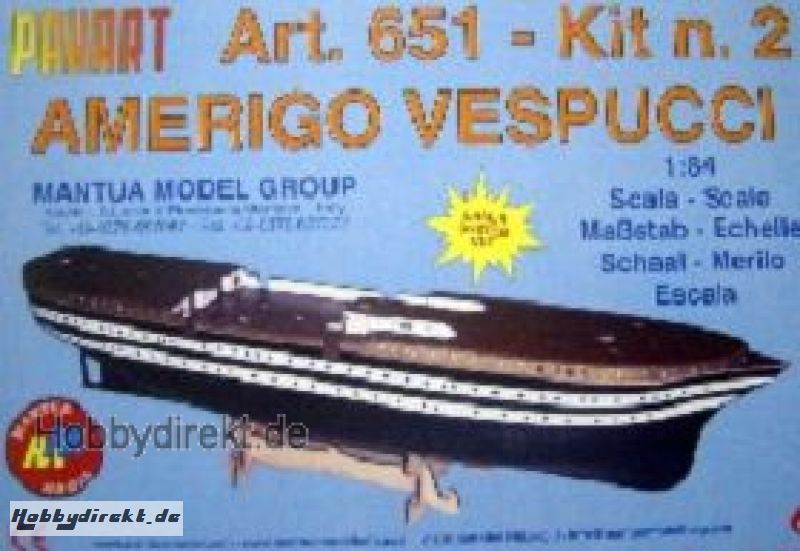 Amerigo Vespucci Baukasten 2. Schritt Krick 800651