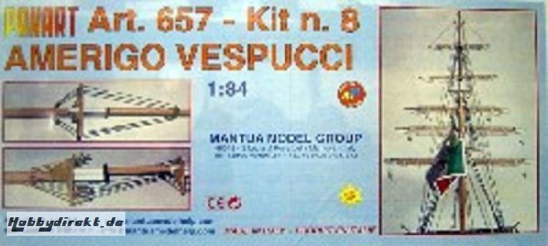 Amerigo Vespucci Baukasten 8. Schritt Krick 800657