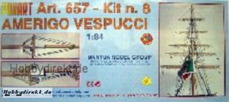 Segelsatz Amerigo Vespucci 1:84 Krick 800658