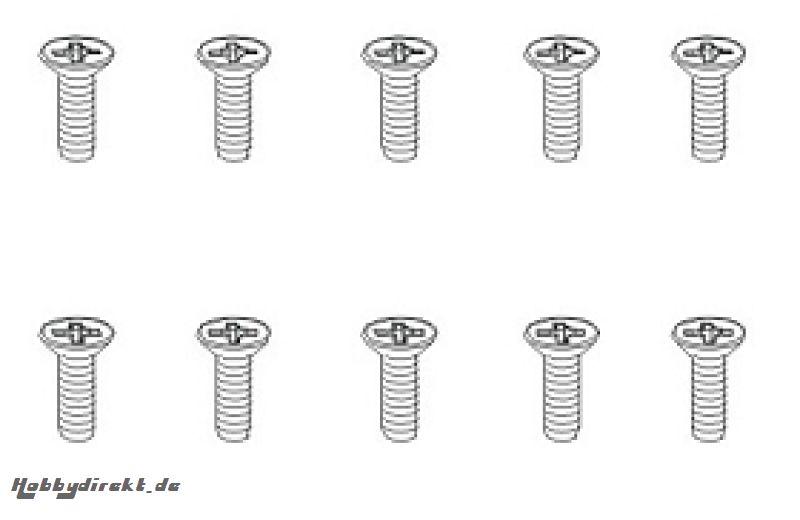 Schrauben 2,5x6 FH (10) Krick 850778