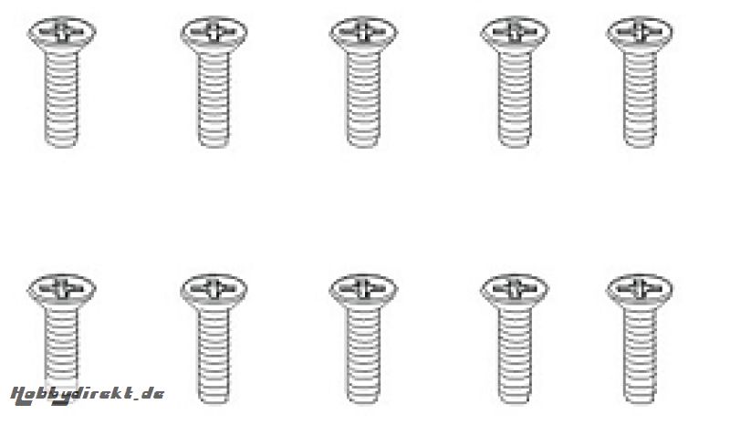 Schrauben TPF 2,6x8 FH (10) Krick 850791