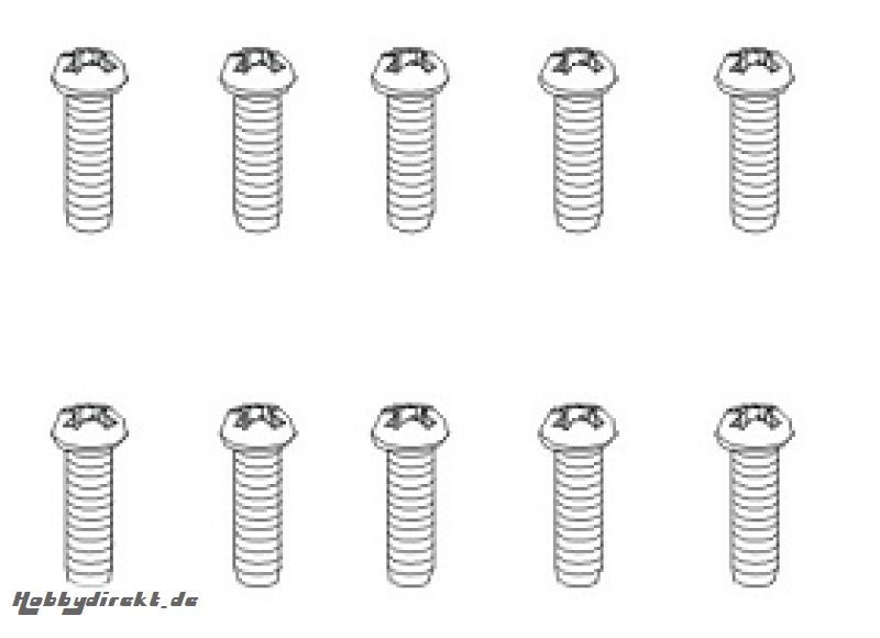 Schrauben BT 2,5x12 BH (10) Krick 850799
