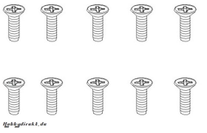 Schrauben TPF 2,6x8 FH (10) Krick 850840