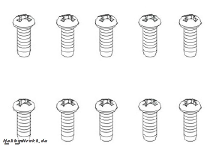 Schrauben BM 2,5x10 BH (10) Krick 850847