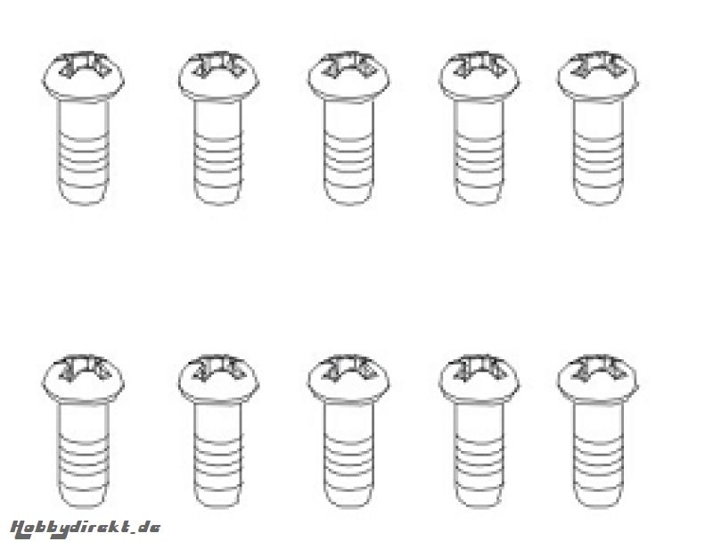 Schrauben BM 2,5x10 BH1/2 (10) Krick 850848