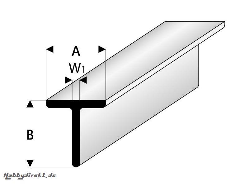 ASA T-Profil 8x8x330 mm (5) Krick rb413-60-3