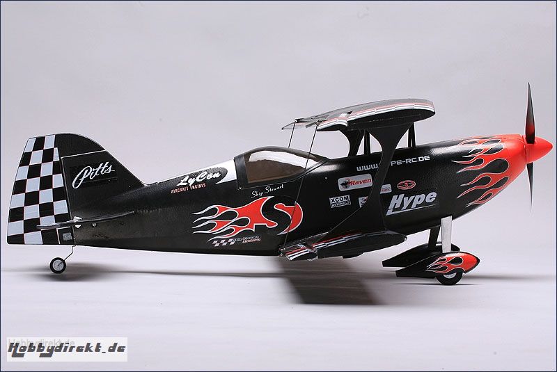 Pitts Special schw., ARF, BL, Servos Hype Kyosho 018-2015