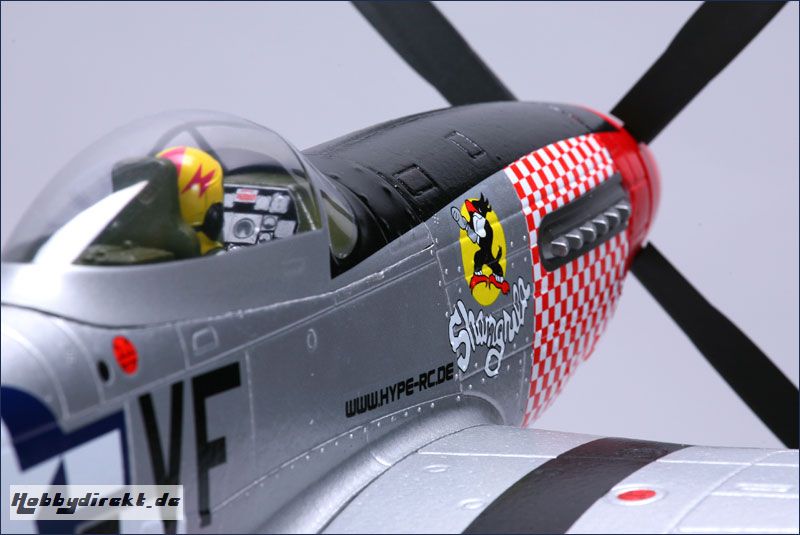 Mustang P-51 m. 3X-Kreisel Hype Kyosho 027-1120