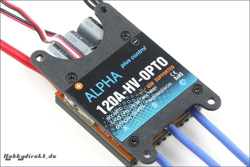 BL-Drehzahlsteller 120A HV Alpha Plus Hype Kyosho 059-1120