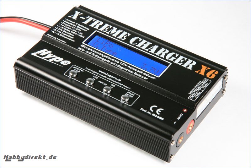 Ladegeraet X-Treme Charger LiPo X6 Hype Kyosho 082-6060