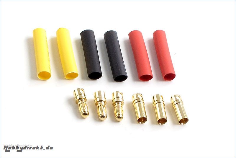 Goldkontaktstecker 3,5mm 3 Paar Hype Kyosho 086-1036