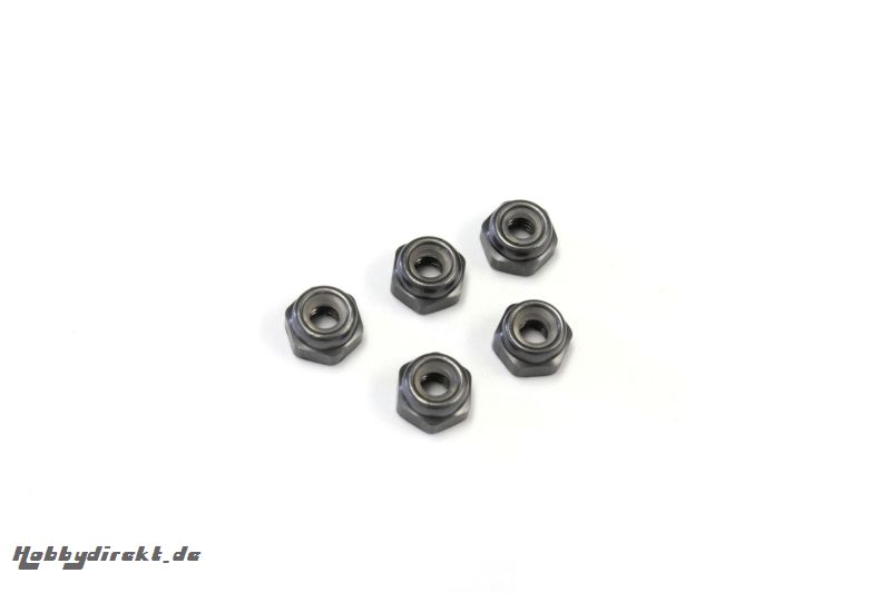 STOPMUTTERN M2.6X3.0 (5) ALU - GUN METAL Kyosho 1-N2630NA-GM