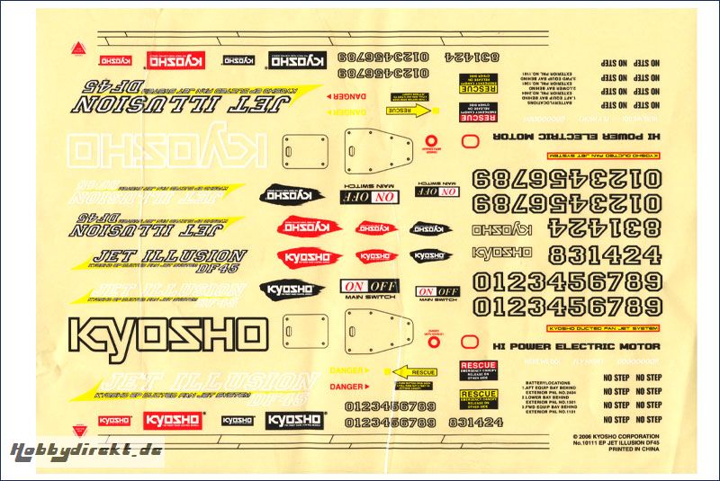 Dekorbogen Kyosho 10111-03