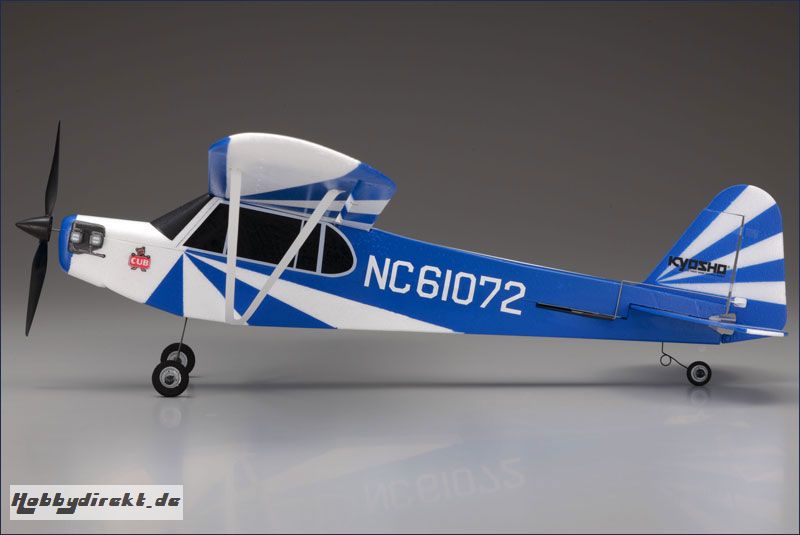 EP Clipped Wing Cub 2,4Ghz r/s, blau Kyosho 10752RS-CBL