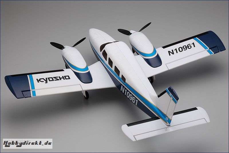 EP aiRium Piper PA34 VE29 Twin, blau Kyosho 10961BL