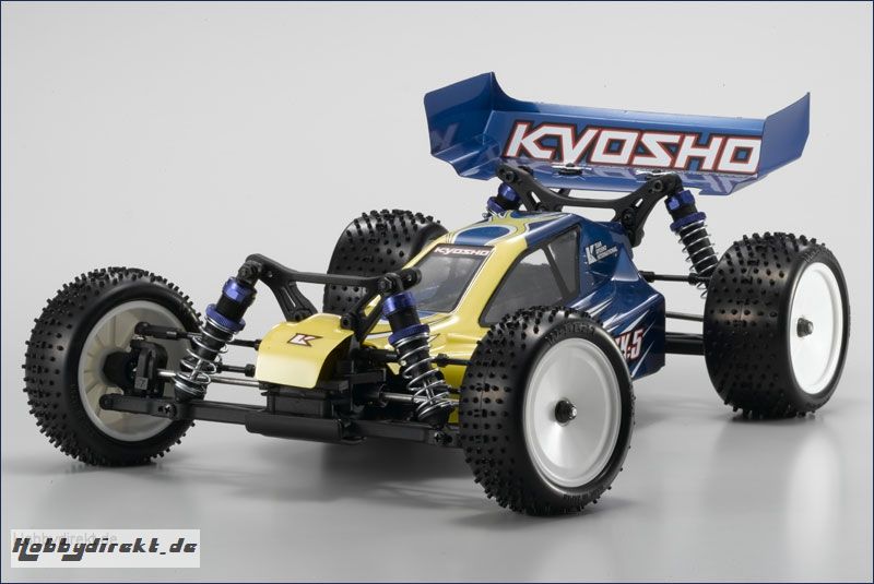 1:10 BLS 4WD Lazer ZX-5 gelb-blau Hype Kyosho 30861-T2BLS