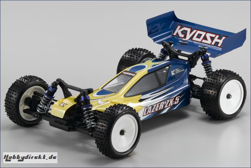 1:10 EP 4WD Lazer ZX-5 RTR, blau/gelb Kyosho 30861-T2